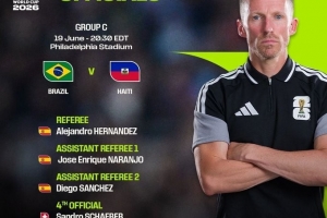 巴西vs海地裁判名单：西班牙裁判组执法，埃尔南德斯主哨