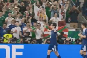日本4-0领先突尼斯！上田绮世头球吊射梅开二度，本场独造3球